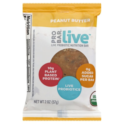 Probar Bar Live Peanut Butter - 2 Oz