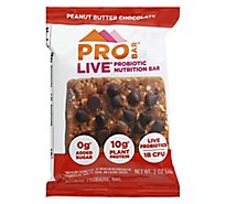 PROBAR Live Nutrition Bar Live Probiotic Peanut Butter Chocolate Chip - 2 Oz