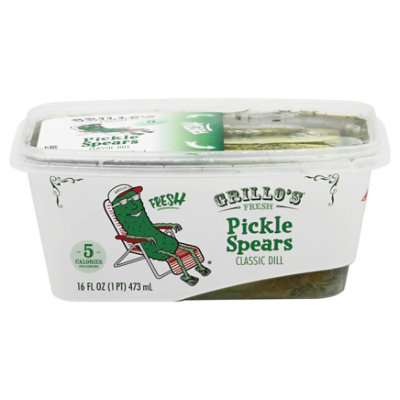 Grillos Pickles Spears Classic Dill - 16 Fl. Oz.