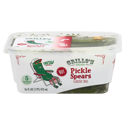 Grillos Pickles Spears Classic Dill Hot - 16 Fl. Oz. - Image 3
