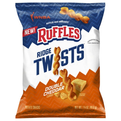 Ruffles Ridge Twists Double Cheddar Chips - 1.75 Oz. - Image 3