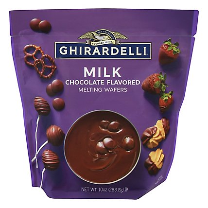 Ghirardelli Premium Baking, Milk Chocolate Melting Wafers - 10 Oz - Image 3