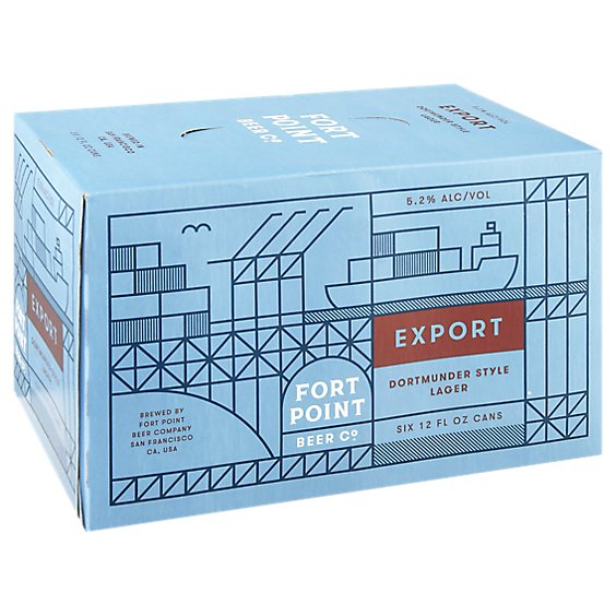 Fort Point Export In Cans - 6-12 Fl. Oz.