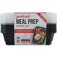GoodCook Containers + Lids Meal Prep 1 Compartment 4 Cup - 10 Count - Image 2