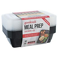 GoodCook Containers + Lids Meal Prep 1 Compartment 4 Cup - 10 Count - Image 1