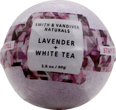 Smith & Vandiver Bath Bomb Stay Still Lavender + White Tea - 2.8 Oz - Image 2