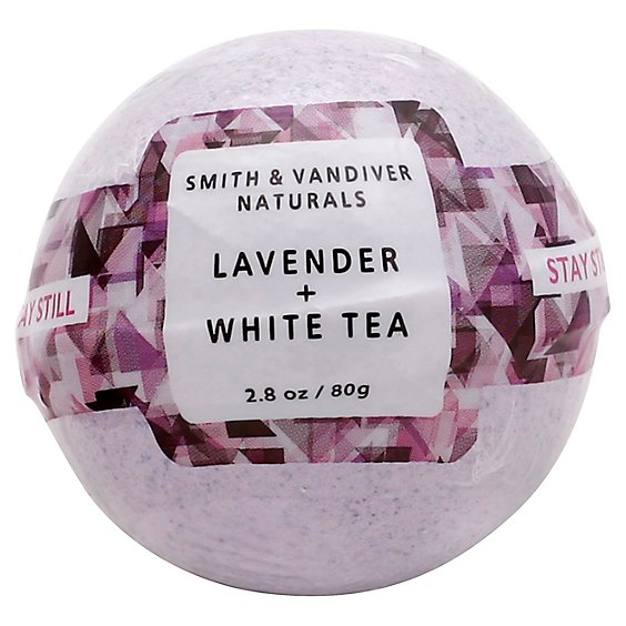 Smith & Vandiver Bath Bomb Stay Still Lavender + White Tea - 2.8 Oz