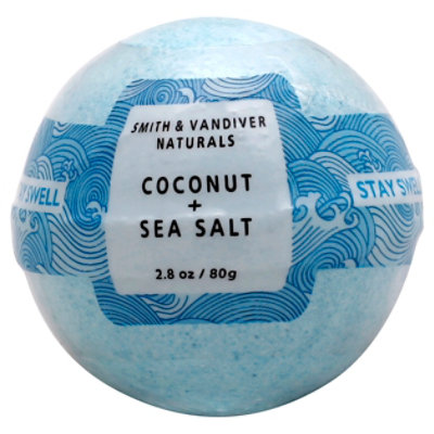 Smith & Vandiver Bath Bomb Stay Well Coconut + Sea Salt - 2.8 Oz - Image 1