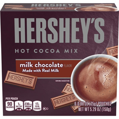 HERSHEYS Hot Cocoa Mix Milk Chocolate - 6-0.88 Oz