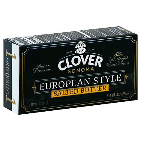 Clover Sonoma Butter Salted European Style - 8 Oz
