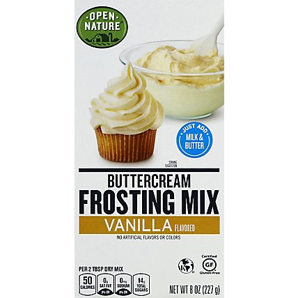 Open Nature Frosting Mix Buttercream Vanilla - 8 Oz - Image 2