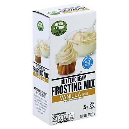 Open Nature Frosting Mix Buttercream Vanilla - 8 Oz - Image 1