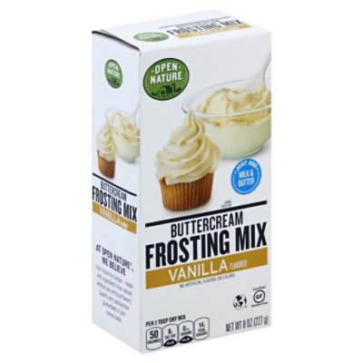 Open Nature Frosting Mix Buttercream Vanilla - 8 Oz - Jewel-Osco