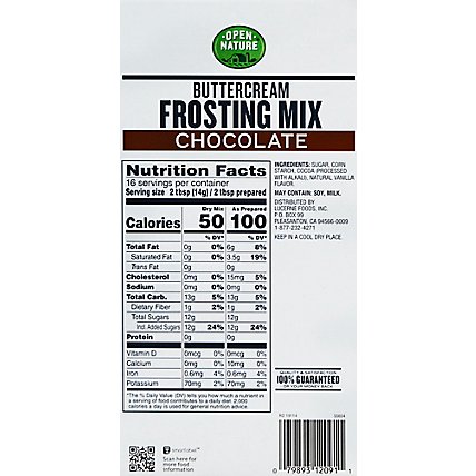 Open Nature Frosting Mix Buttercream Chocolate - 8 Oz - Image 3