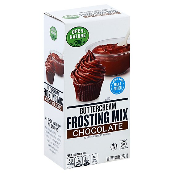 Open Nature Frosting Mix Buttercream Chocolate - 8 Oz