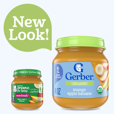 Gerber 2nd Foods Organic Mango Apple Banana Baby Food Jar - 10-4 Oz - Image 3