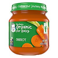 Gerber 1st Foods Organic Carrot Baby Food Jar - 4 Oz - Image 1