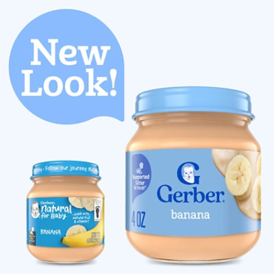 Gerber 1st Foods Natural Banana Baby Food Jar - 4 Oz - Image 3