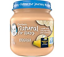 Gerber Natural 1st Foods Baby Food Banana With Vitamin C - 4 Oz