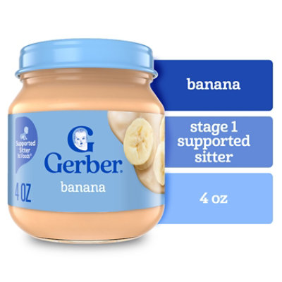 Gerber Natural 2nd Foods Baby Food Banana With Vitamin C - 4 Oz