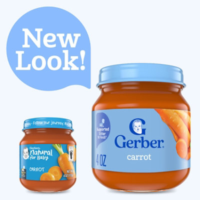 Gerber 1st Foods Natural Carrot Baby Food Jar - 4 Oz - Image 3