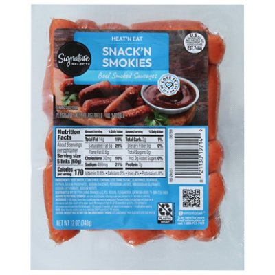 Signature SELECT Heat n Eat Snack n Smokies Beef Smoked Sausages - 12 Oz - Image 3