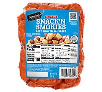 Signature SELECT Heat n Eat Snack n Smokies Beef Smoked Sausages - 12 Oz