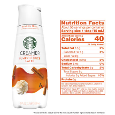 Starbucks Coffee Creamer Liquid Pumpkin Spice Latte - 28 Fl. Oz. - Image 5