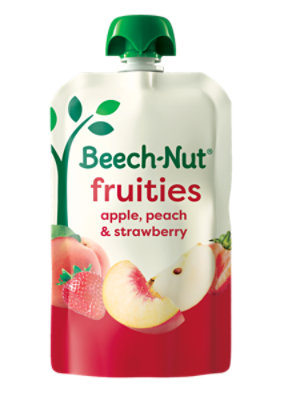 Beech-Nut Fruities Stage 2 Apple Peach & Strawberries Baby Food - 3.5 Oz - Image 1
