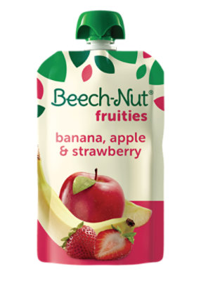 Beech-Nut Fruities Stage 2 Banana Apple & Strawberry Baby Food - 3.5 Oz - Image 1