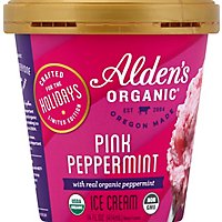 Aldens Organic Ice Cream Pink Peppermint - 14 Fl. Oz. - Image 2