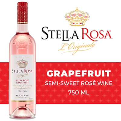 Stella Rosa Ruby Rose Grapefruit Semi Sweet Rose Wine - 750 Ml - Image 1