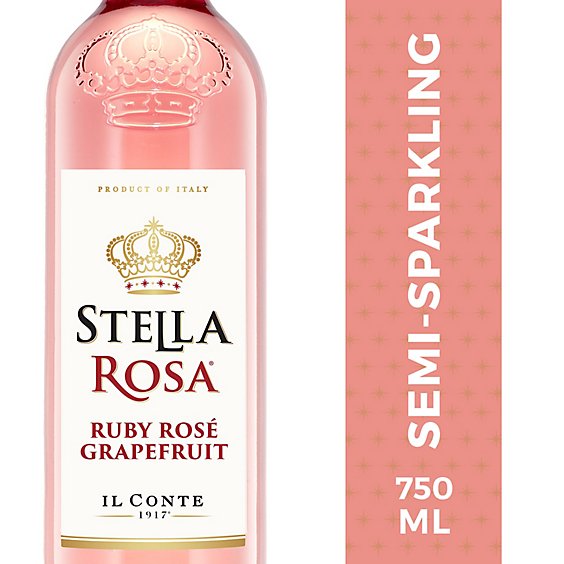 Stella Rosa Ruby Red Rose Grapefruit Flavored Italian Wine - 750 Ml