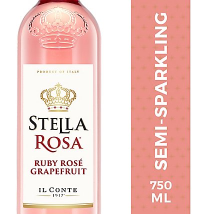 Stella Rosa Ruby Red Rose Grapefruit Flavored Italian Wine - 750 Ml - Image 1