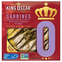 King Oscar Sardine Evoo Orgno Grlc - 3.75 Oz - Image 2