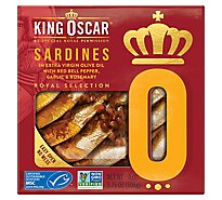King Oscar Sardine Evoo Rd Ppr Rsmry - 3.75 Oz