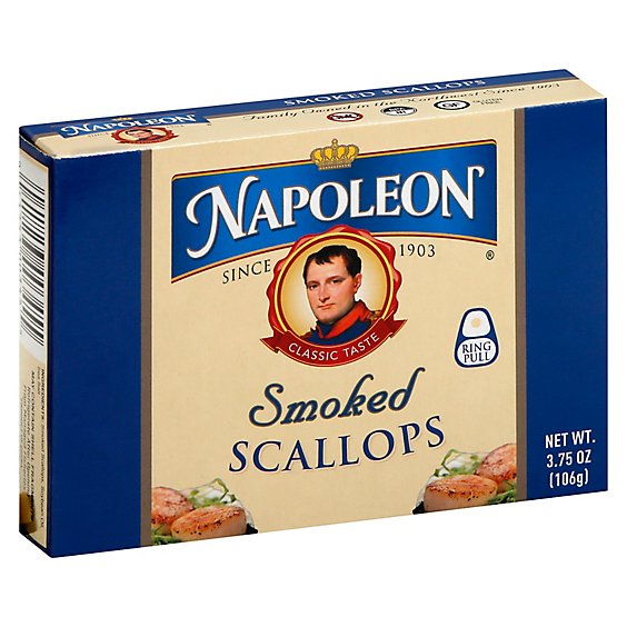 Napoleon Scallops Smoked - 3.75 Oz