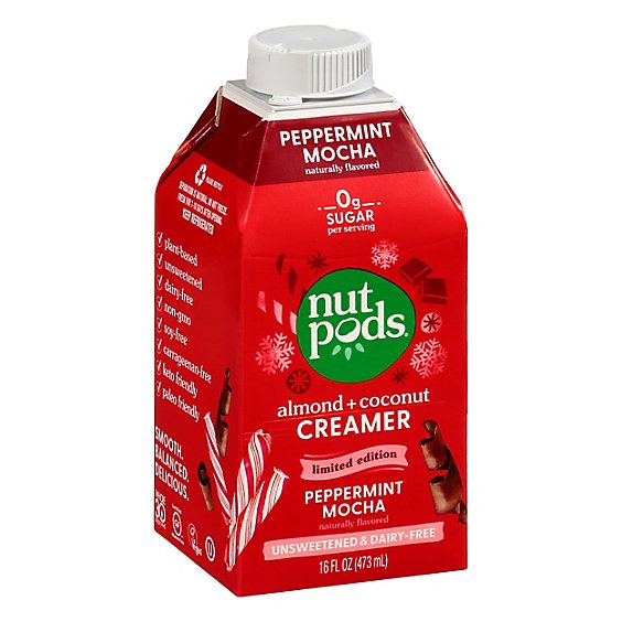 Nutpods Seasonal Edition Creamer Peppermint Mocha 1 Pint - 473 Ml