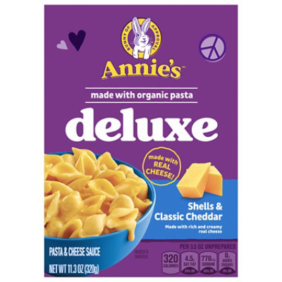 Annies Pasta Deluxe Mac & Cheese Shells & Classic Cheddar - 11.3 Oz - Image 3