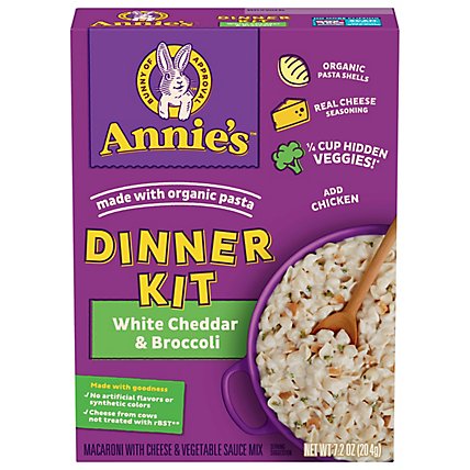 Annies Pasta Meals One Pot Pasta White Cheddar Broccoli Mac - 7.2 Oz - Image 3