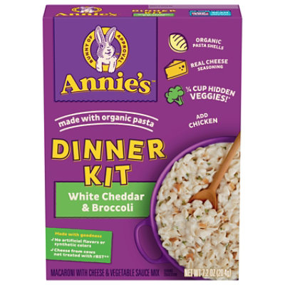 Annies Pasta Meals One Pot Pasta White Cheddar Broccoli Mac - 7.2 Oz