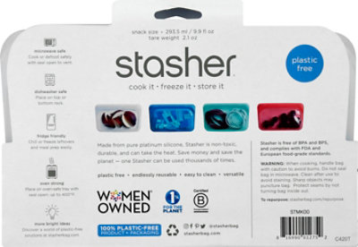 Stasher Bag Snack Clr Reusable - 1 Each - Image 4