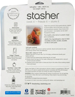 Stasher Bag Gal Hlf Clr Reusable - 1 Each - Image 4