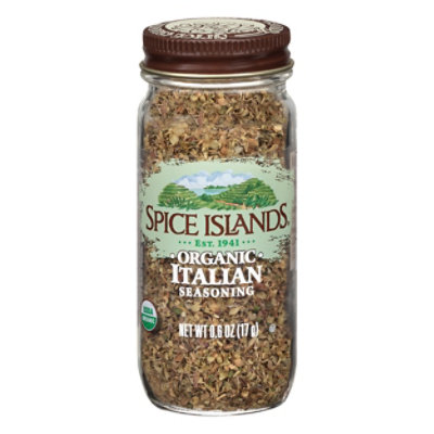 Spice Islands Seasoning Organic Italian 0.6 Oz Safeway