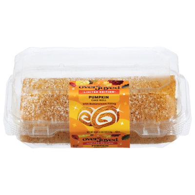 Overjoyed Pumpkin Cake Roll with Buttercream Filling - 18 Oz - Image 2