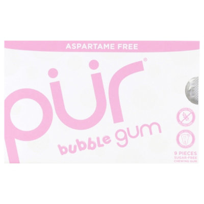 PUR Bubble Gum Aspartame Free Sugar Free - 9 Count - Image 2
