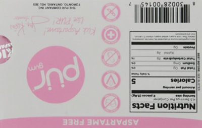 PUR Bubble Gum Aspartame Free Sugar Free - 9 Count - Image 5