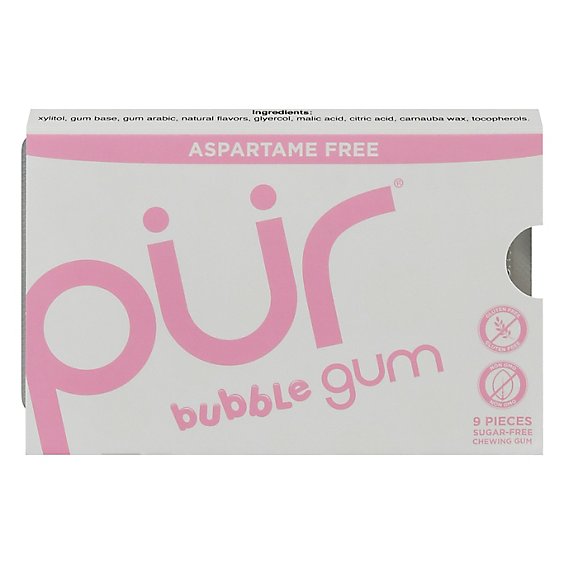 PUR Bubble Gum Aspartame Free Sugar Free - 9 Count