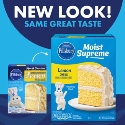 Pillsbury Moist Supreme Cake Mix Premium Lemon - 15.25 Oz - Image 2