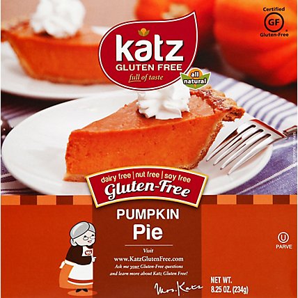 Katz Gluten Free Pie Pumpkin - 8.25 Oz - Image 2